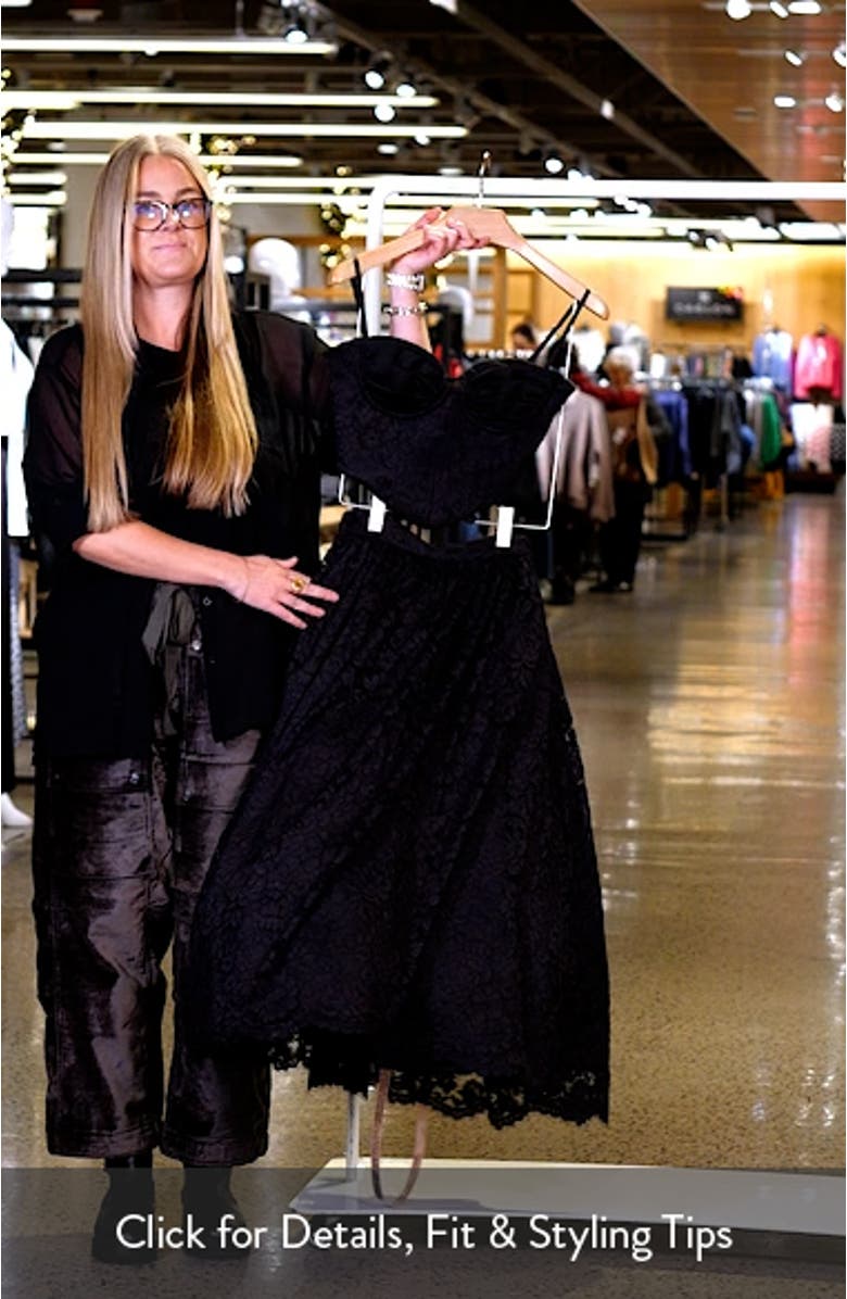 Duchess Corset Lace Fit & Flare Midi Dress with Bolero, sales video thumbnail