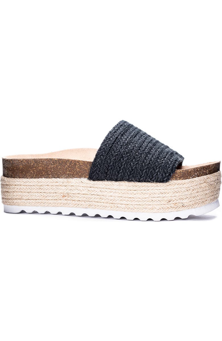 Dirty Laundry Palm Desert Platform Espadrille Slide Sandal, Alternate, color,