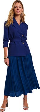 Jessica London Jacket & Pleated Skirt Suit