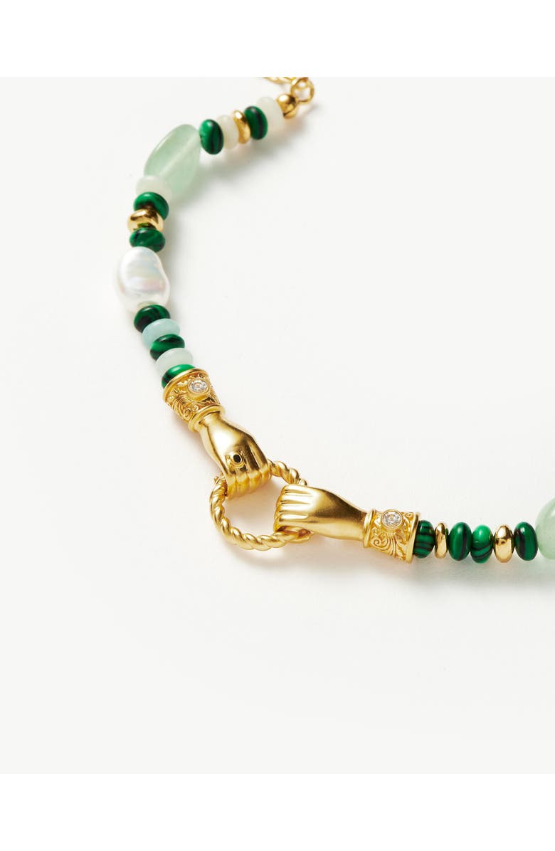 Missoma x Harris Reed In Good Hands Beaded Charm Bracelet, Alternate, color, 