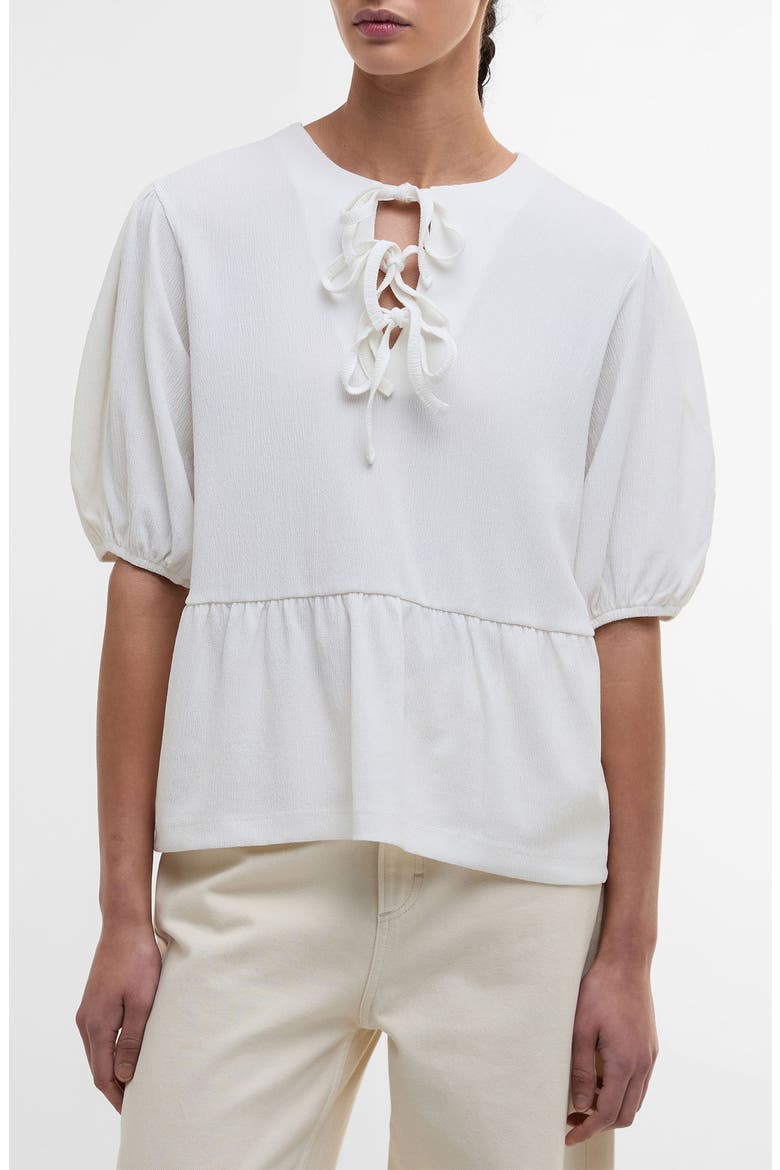 Louise Peplum Shirt, Main, color, CLOUD