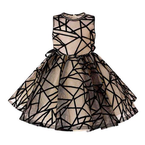 Siena Pearl-Trim Ribbon Dress