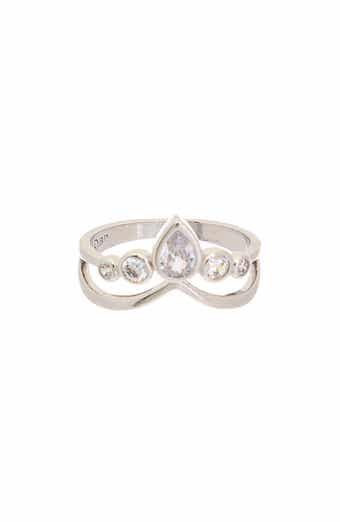 Cubic Zirconia Crown Ring