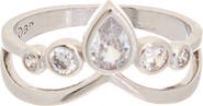 Juvell Cubic Zirconia Crown Ring