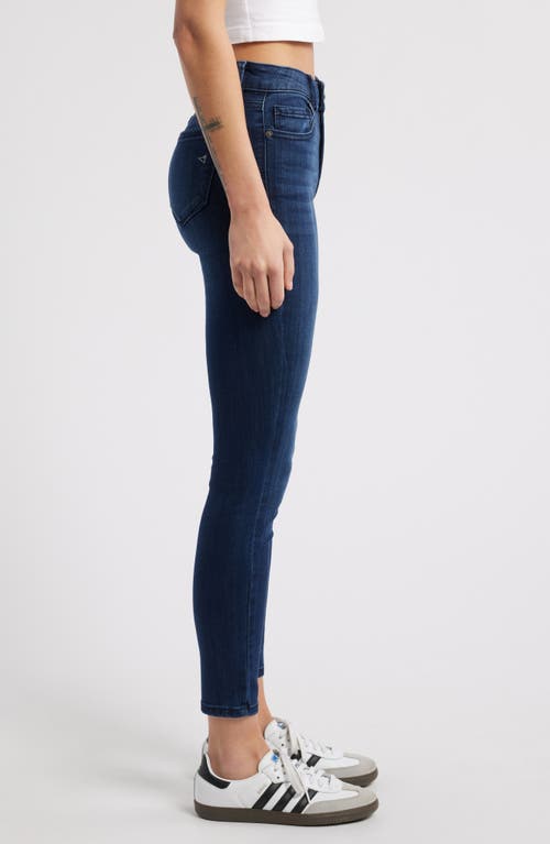 Hidden Jeans Clean Low Rise Skinny Jeans In Dk Wash