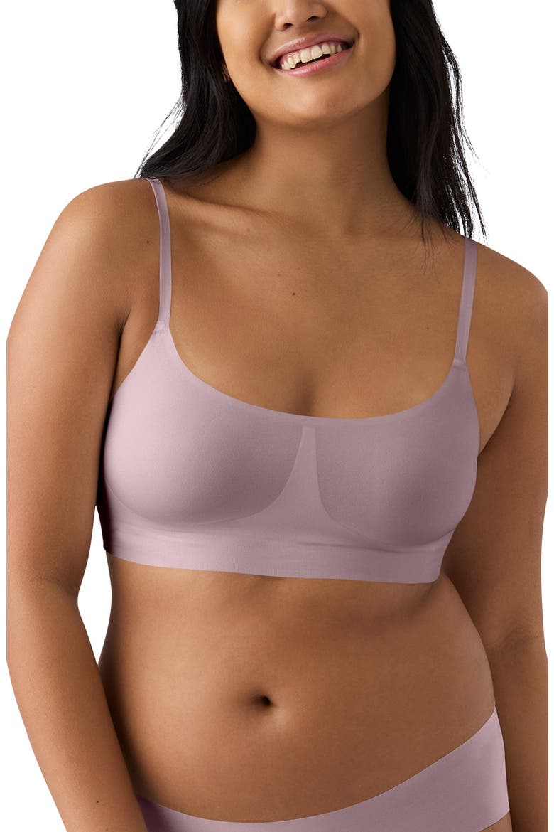 Soft Form Square Neck Wireless Bra, Main, color, ELDERBERRY