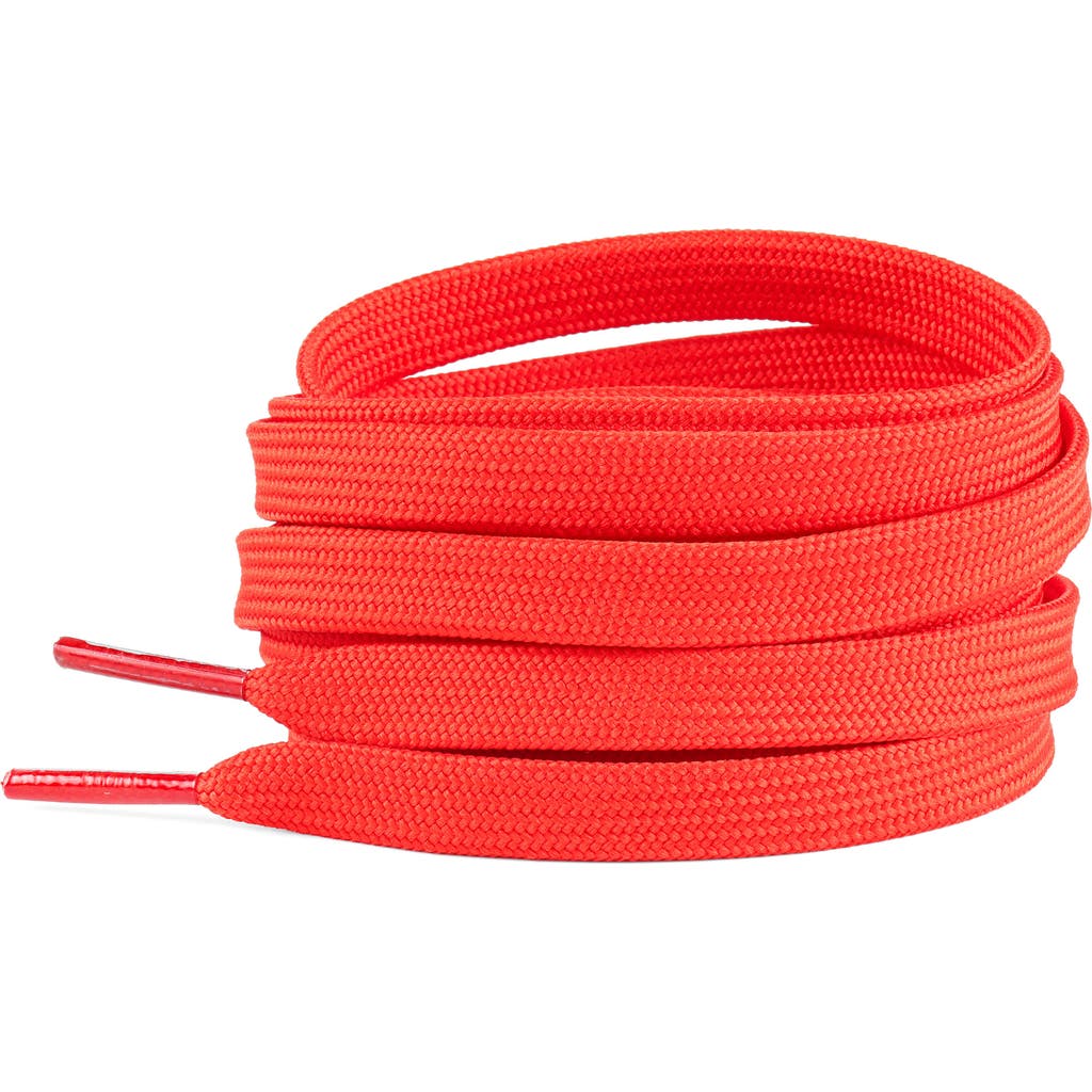 Waves California 54-inch Premium Flat Shoelaces In Red