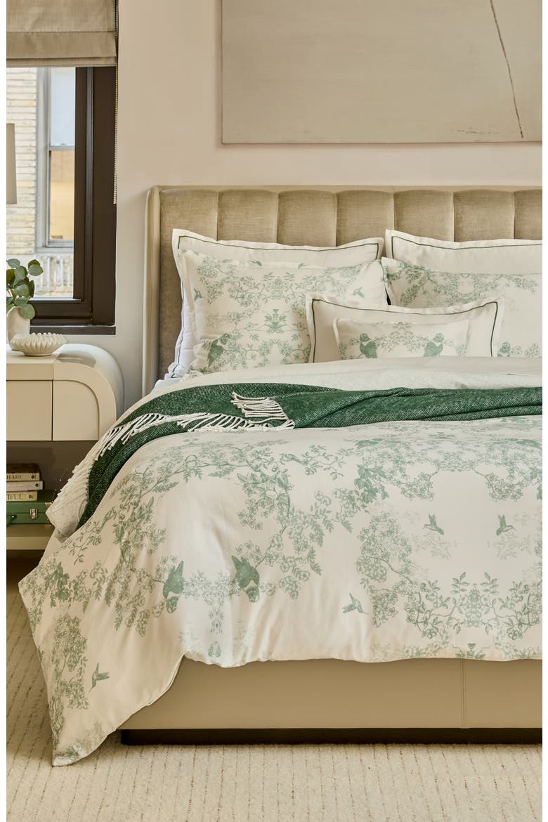 Noa Duvet Cover, Sheet & Shams Set, Alternate, color, GREEN