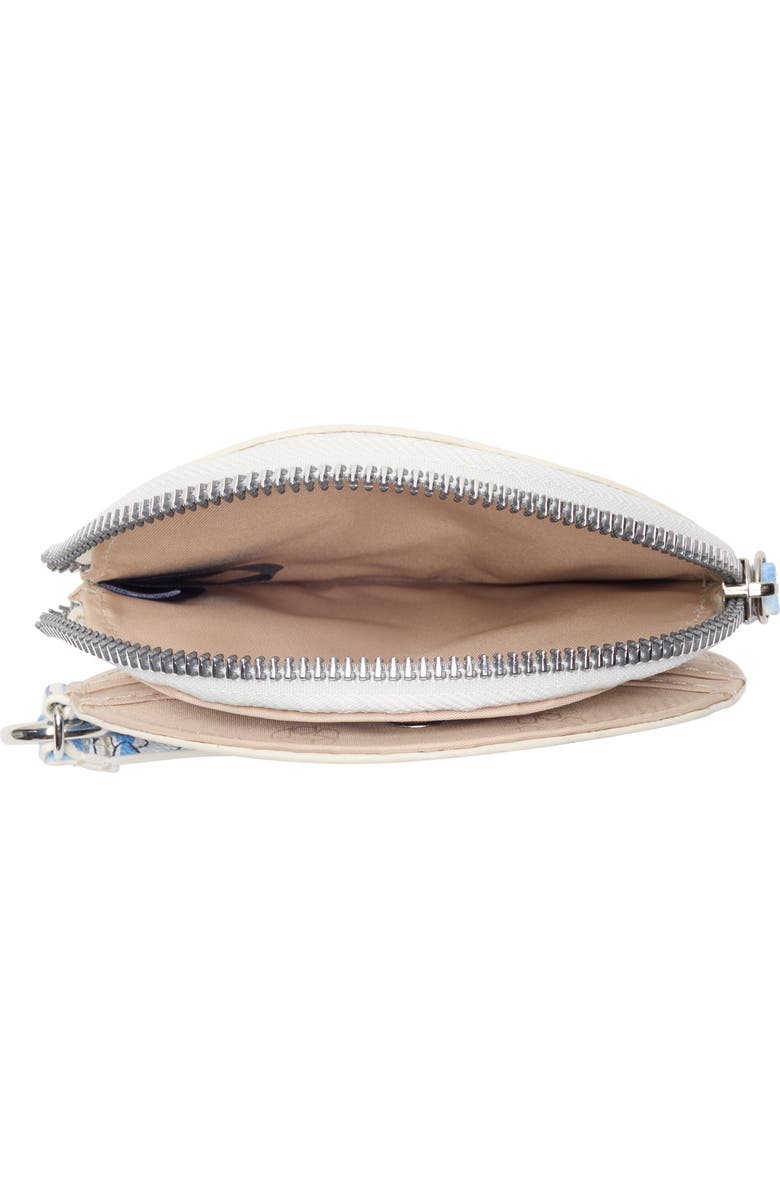 MUNDI SMALL LEATHER GOODS Ashley Floral Wristlet Clutch, Alternate, color, Daisyland