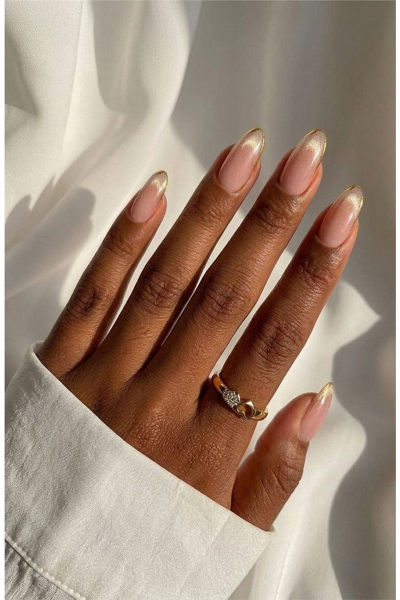 Knightshield Almond Press On Nails, Alternate, color, Knightshield