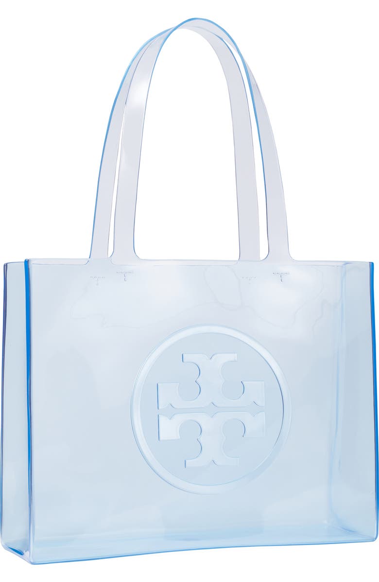Tory Burch Small Ella Clear Tote, Alternate, color, Pool Blue