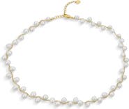 BLING JEWELRY 5-5.5mm Cultured Freshwater Pearl Cluster Necklace