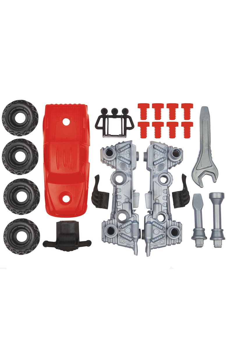Red Box Take Apart Truck and Power Drill Set, Alternate, color, Red