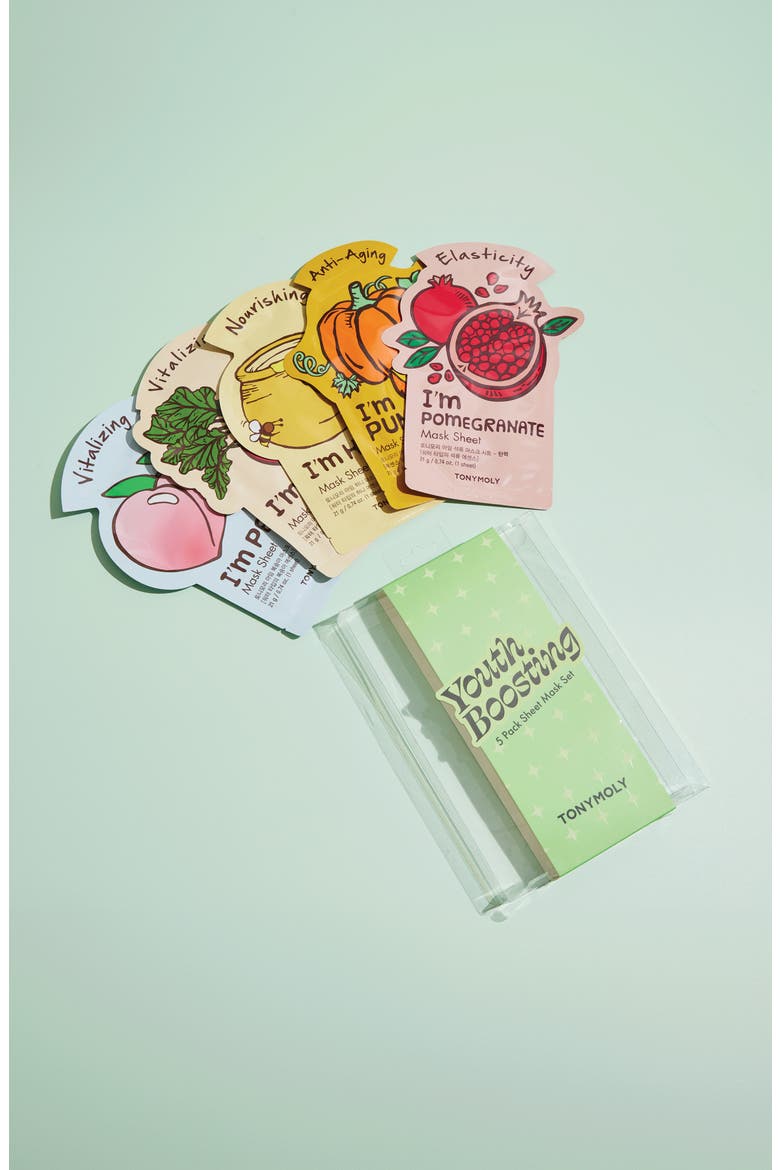 Youth Boosting Set of 5 Sheet Mask Set, Alternate, color, NO COLOR
