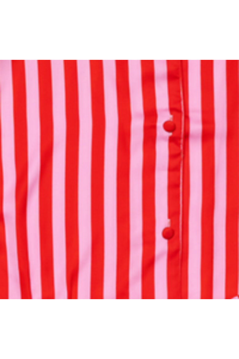 Christmas Club Short Sleeve Shorts Set, Alternate, color, Red and White Stripe