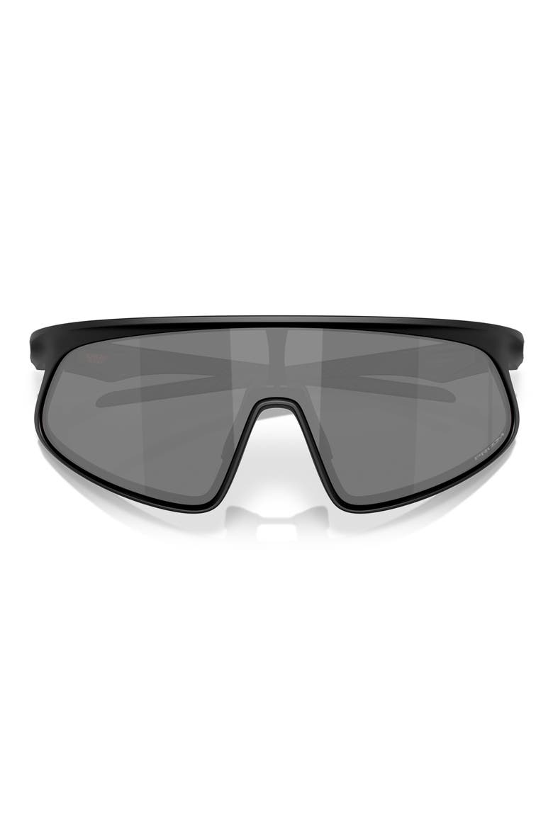 RSLV 149mm Prizm Polarized Shield Sunglasses, Main, color, MATTE BLACK