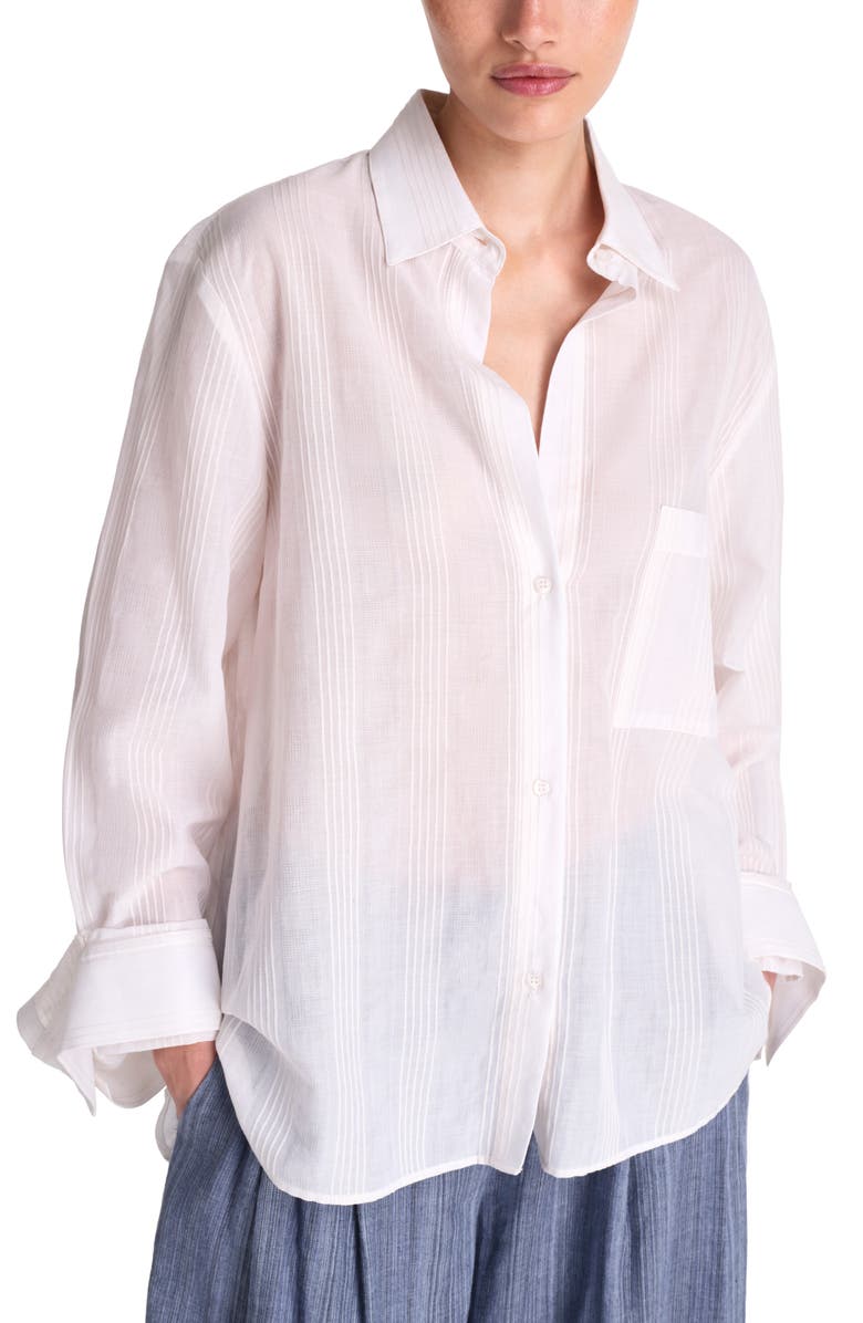 TWP Next Morning Button-Up Shirt, Main, color, 