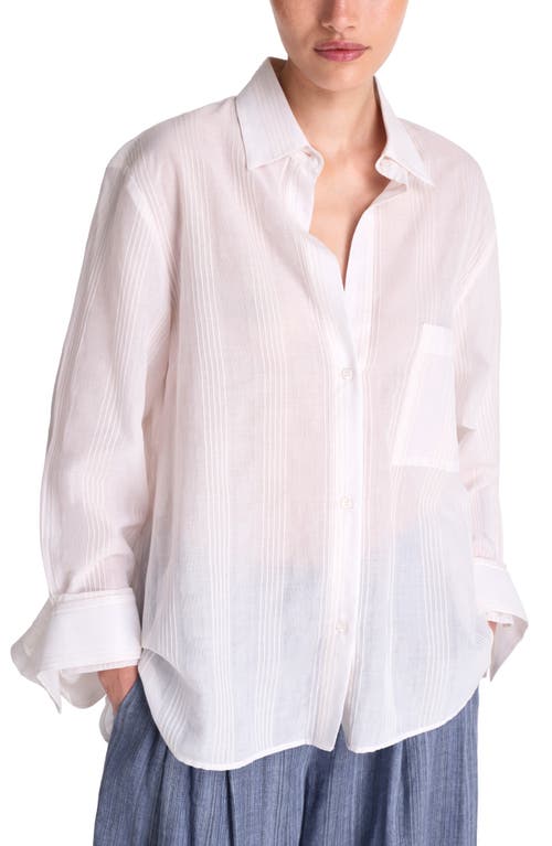 Twp Next Morning Button-up Shirt In Ivory