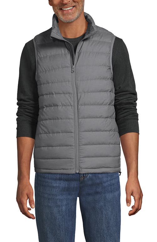 Lands' End Wanderweight Ultralight Packable Down Vest In Gray