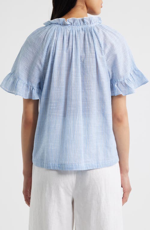 BEACHLUNCHLOUNGE BEACHLUNCHLOUNGE VERONIQUE RUFFLE TIE NECK TOP
