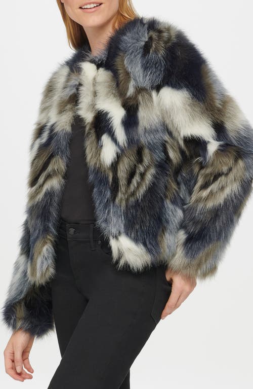 Karl Lagerfeld Paris Faux Fur Shag Jacket In Multi