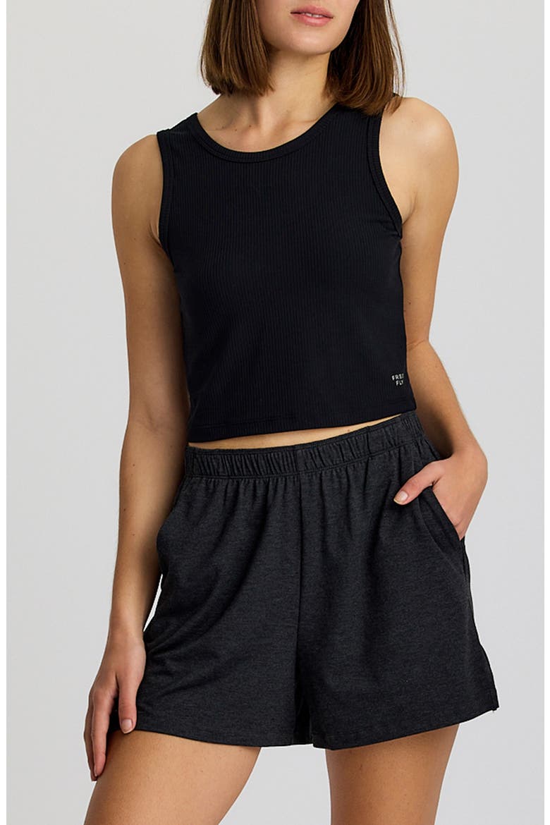 Rib Crop Tank, Main, color, BLACK