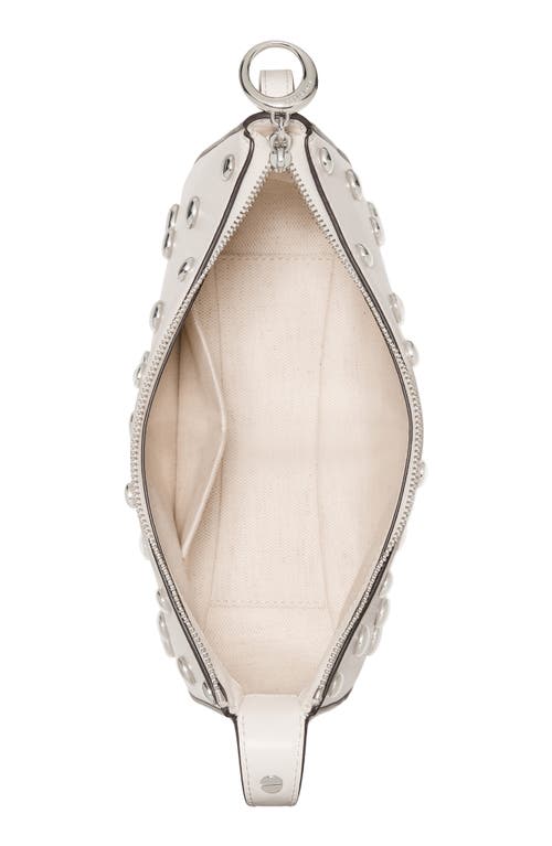 Kate Spade New York Halo Studded Fine Grain Leather Crossbody In White