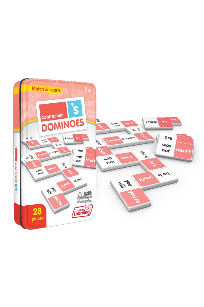 Contraction Dominoes Langauge Arts, Alternate, color, Multicolored