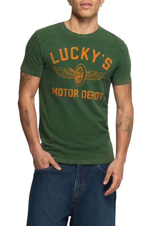 Lucky's Motor Depot Graphic T-Shirt
