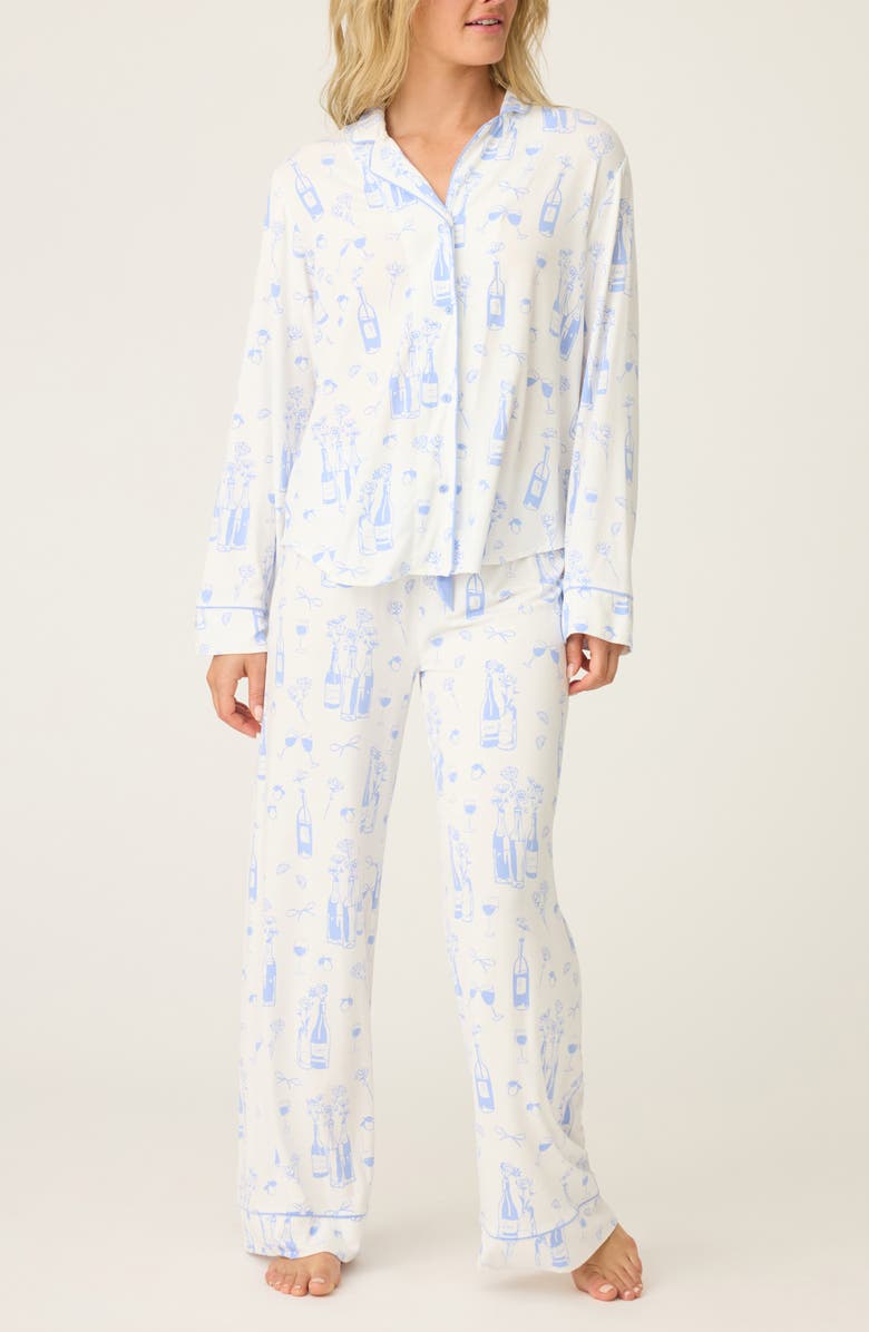 PJ Salvage Parisian Dreams Jersey Pajamas, Main, color,