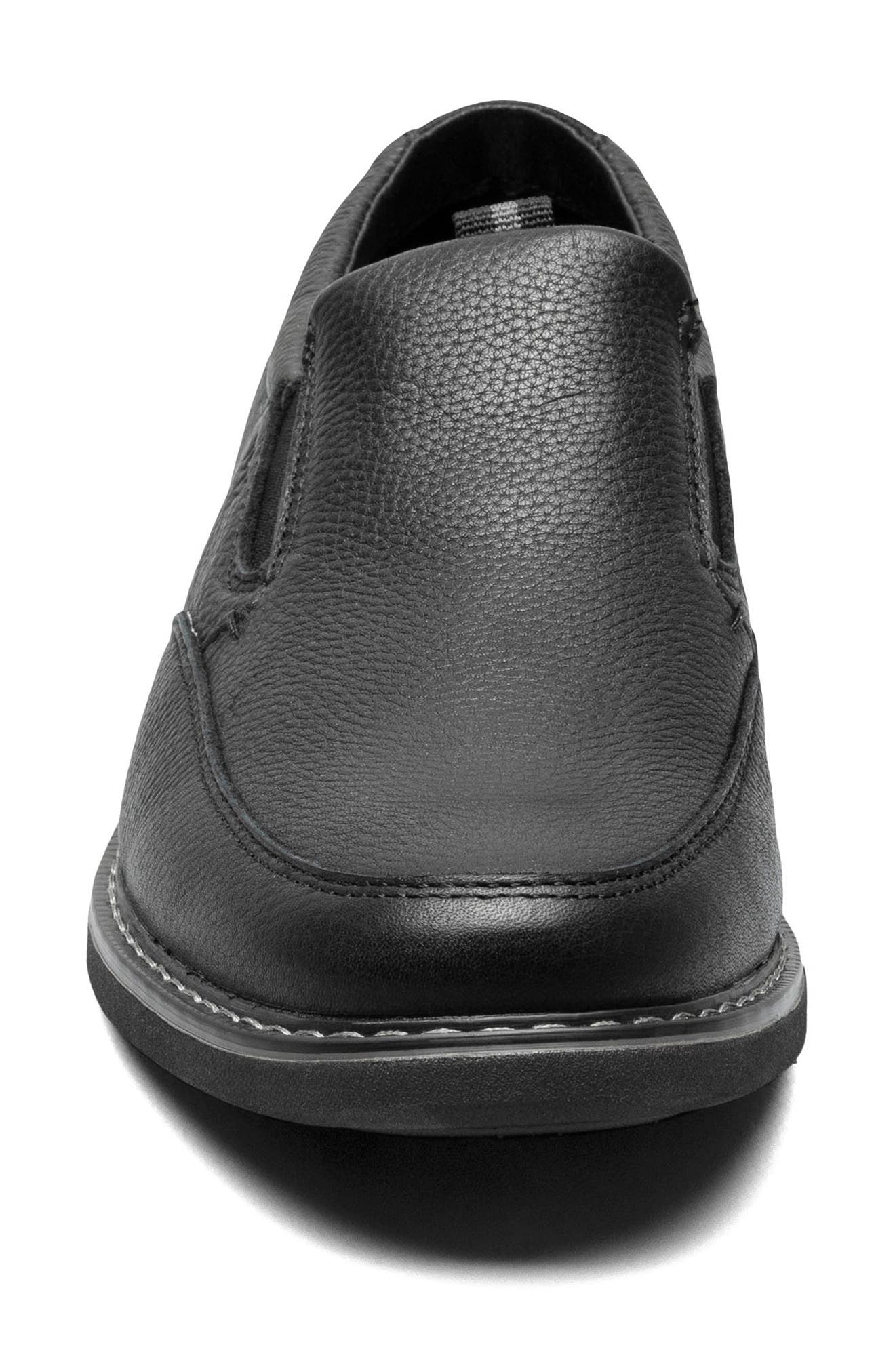 NUNN BUSH Otto Moc Toe Loafer - Wide Width Available, Alternate, color, Black Tumble