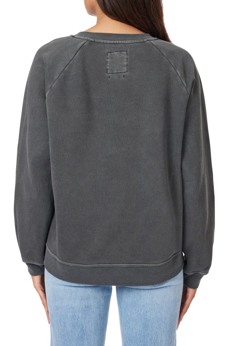 C & C California Sweetie Lace Trim Fleece Sweatshirt, Alternate, color, 