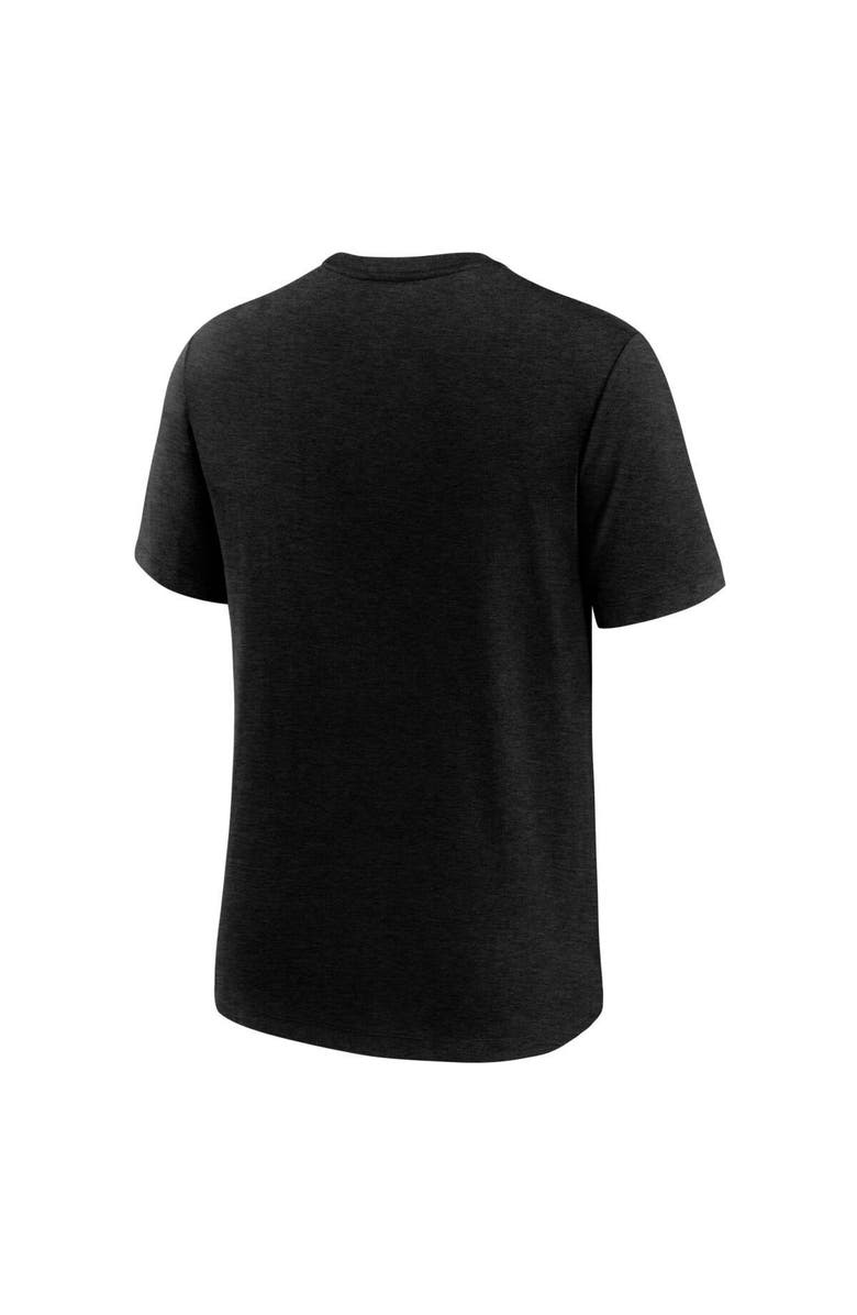 Nike Men's Nike Heather Black Minnesota Vikings Long Pass Tri-Blend T-Shirt, Alternate, color, Heather Black