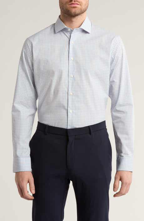 Nordstrom Trim Fit Easy Care Check Cotton Dress Shirt
