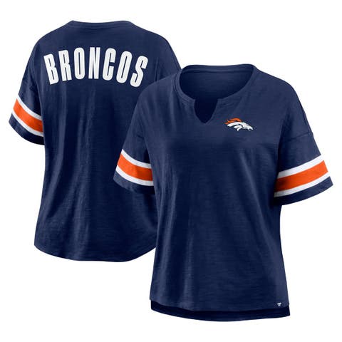 Women's Fanatics Navy Denver Broncos Redzone Curl Route T-Shirt