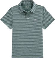 vineyard vines Kids' Bradley Stripe Stretch Polo