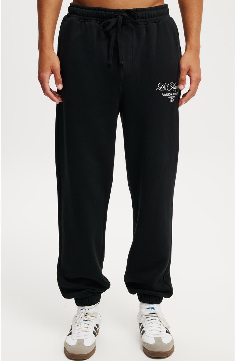 Cotton On Graphic Baggy Cuffed Track Pant, Main, color, 