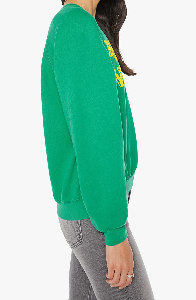 MOTHER The Biggie Concert Cotton Graphic Sweatshirt, Alternate, color, Buck Wild