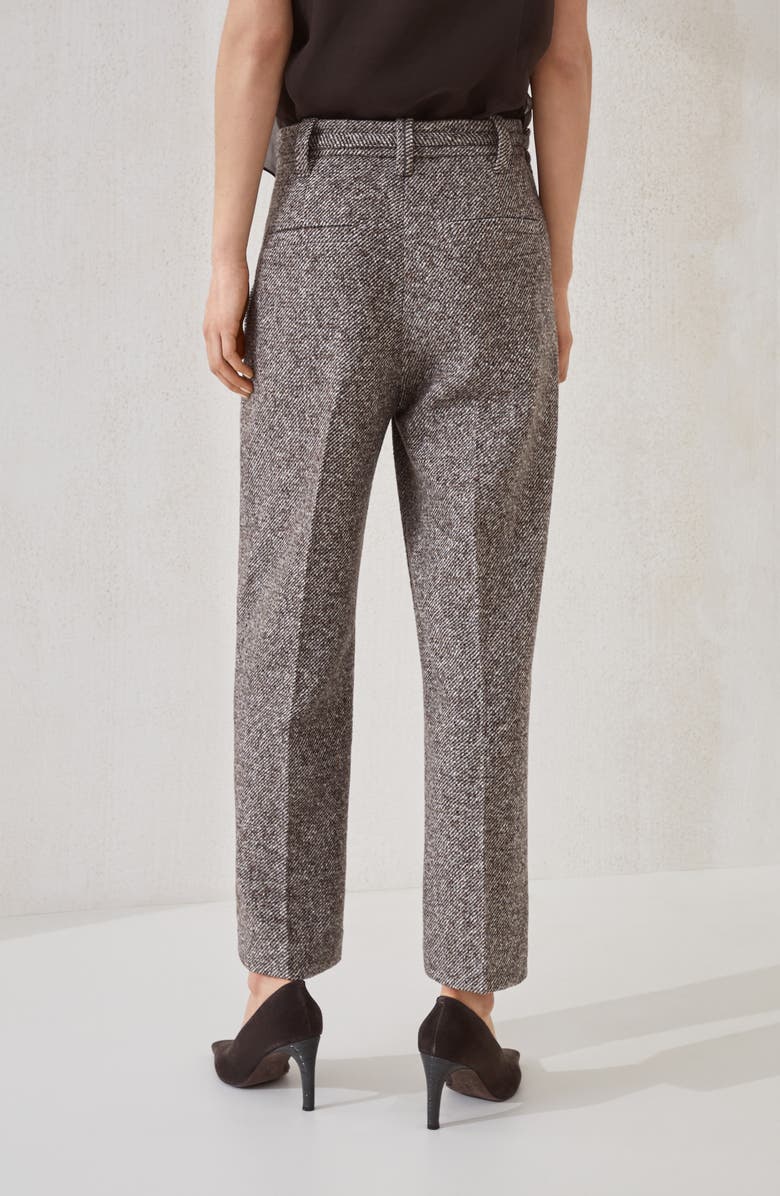 Brunello Cucinelli Straight Crop trousers, Alternate, color, Brown