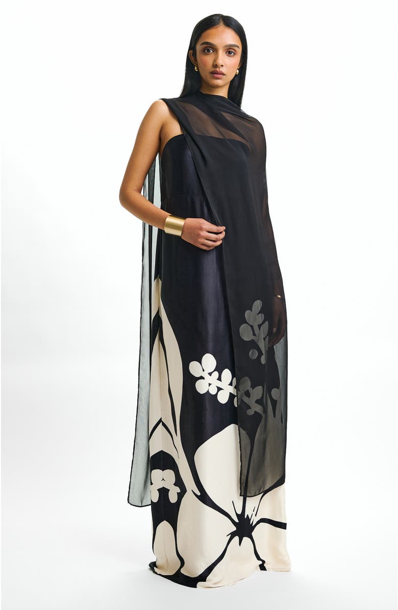 DIARRABLU Tubi Twa Strapless Dress Ula Noir, Main, color, Ula Noir