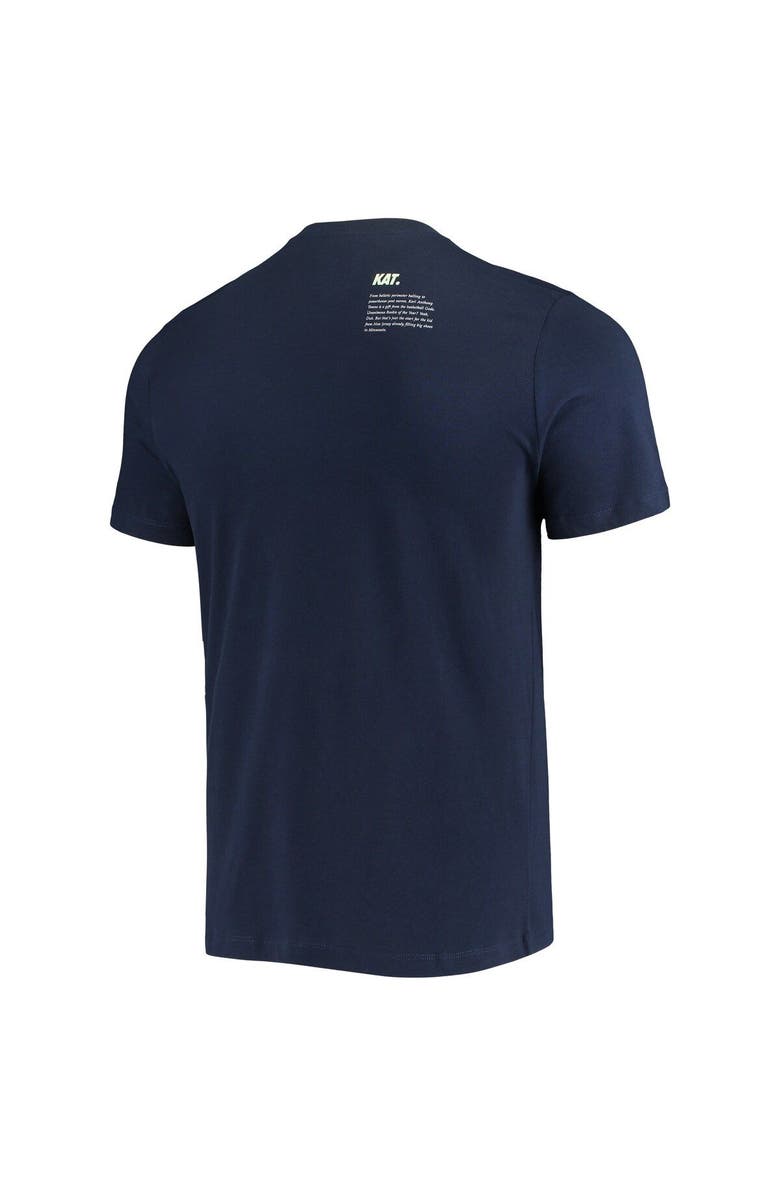 Nike Men's Nike Karl-Anthony Towns Blue Minnesota Timberwolves Select Series Rookie of the Year Name and Number T-Shirt, Alternate, color, 