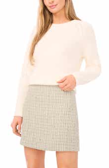 Halogen® Embroidered Floral Sweater