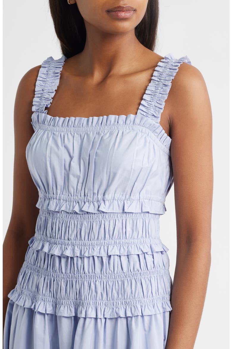 Cotton Midi Sundress, Alternate, color, CHAMBRAY B