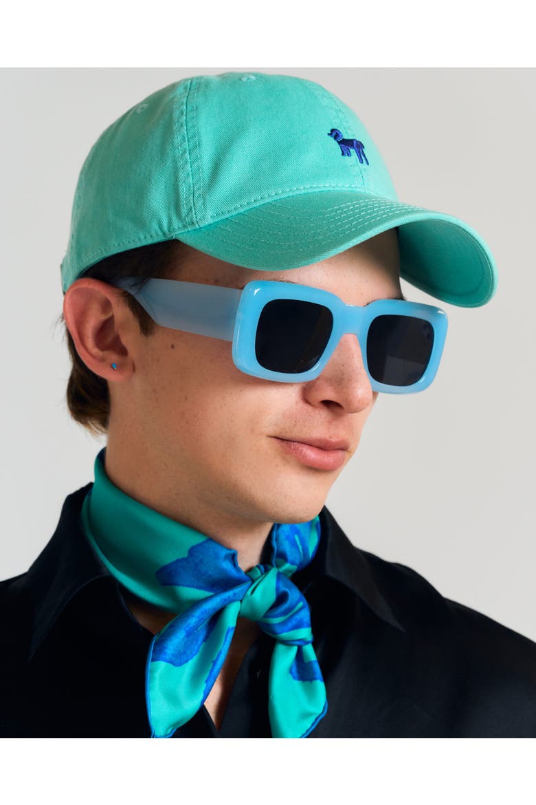 "Pan Pan" Baseball Cap, Alternate, color, Teal Green