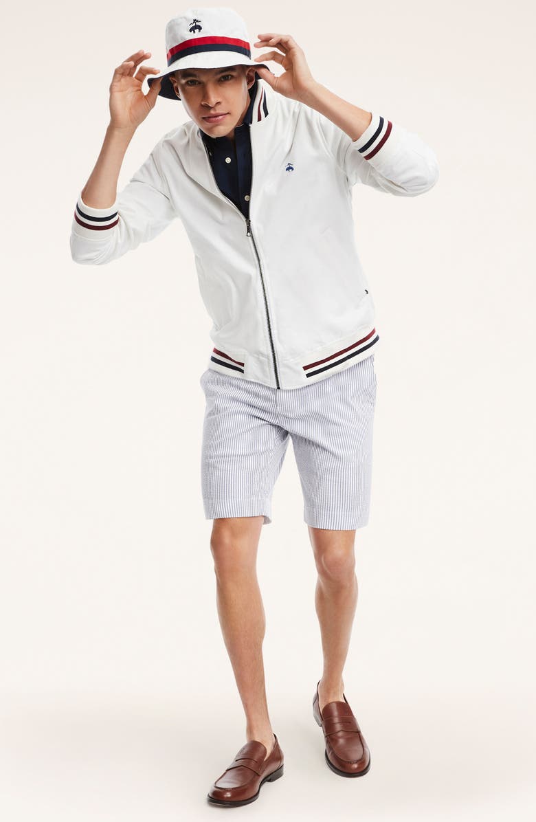 Brooks Brothers Tennis Knit Track Jacket, Alternate, color,
