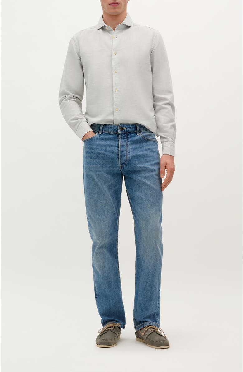 Scalpers Vintage Linen Se Shirt, Alternate, color, Light Grey