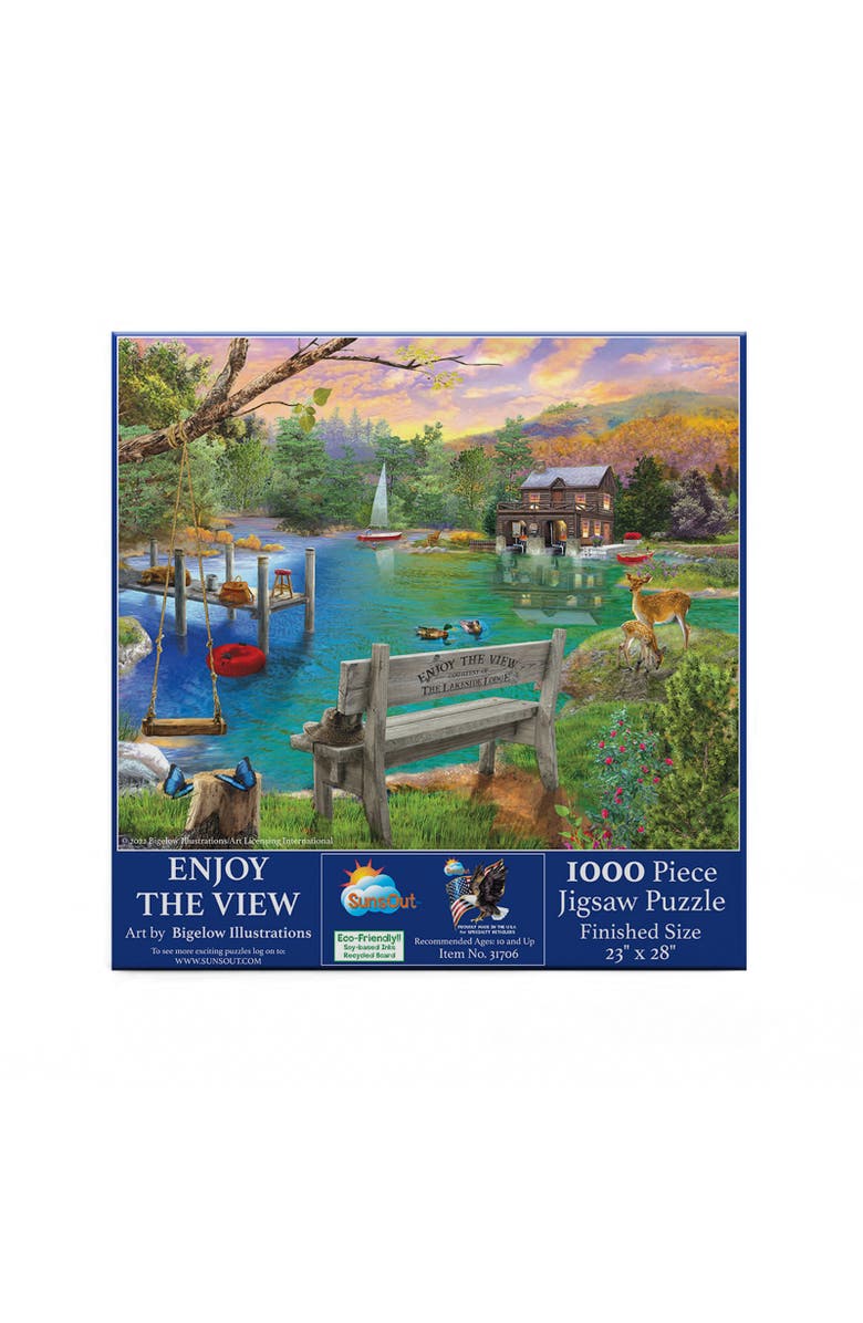 Sunsout Enjoy the View 1000 piece Jigsaw Puzzle for Adults, Alternate, color, Multicolor