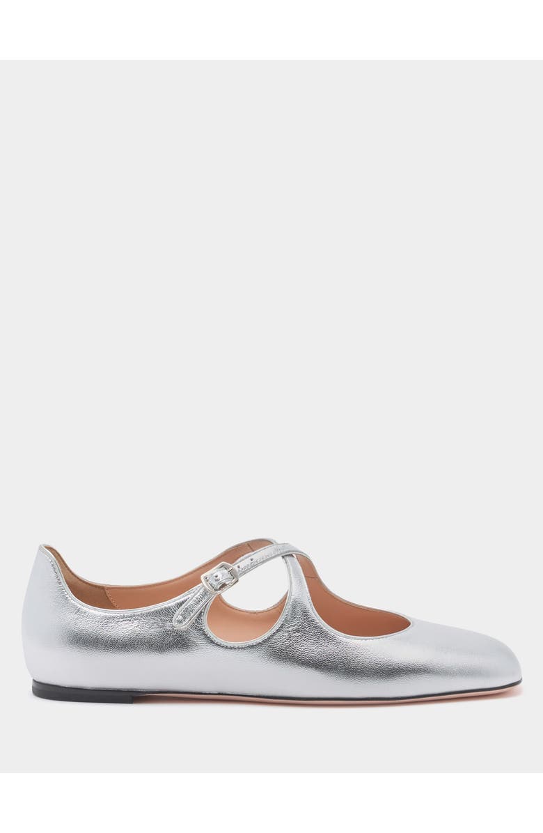 Bally rina Flat in Sheep Leather, Main, color, Silver