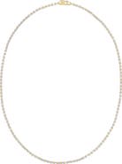 LANA Baguette Diamond Tennis Necklace