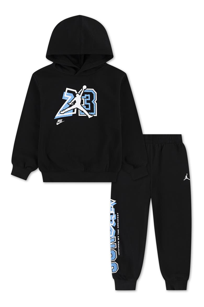 Kids' The Greatest Graphic Hoodie & Joggers Set, Main, color, BLACK